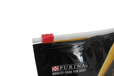 Resealable PET / NY PE Stand Up Slider Pouch Gourmet Food Packaging